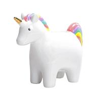 Tirelire licorne en céramique pour la décoration intérieure - Adorable bocal de rangement pour pièces