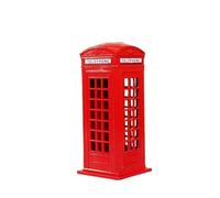 Tirelire Londres - Boîte téléphonique rouge - Grande capacité - Décoration pour la maison et le bureau - 13 cm