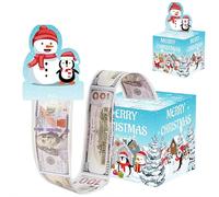 Tirelire « Merry Christmas » pour argent liquide, boîte cadeau surprise de Noël pour C-Ash, boîtes cadeaux pour argent avec carte extractible, boîte surprise d'anniversaire à faire soi-même, façons