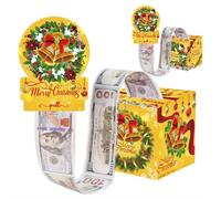 Tirelire « Merry Christmas » pour argent liquide, boîte cadeau surprise de Noël pour C-Ash, boîtes cadeaux pour argent avec carte extractible, boîte surprise d'anniversaire à faire soi-même, façons