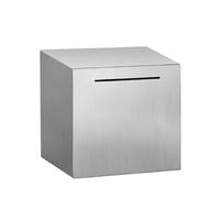 Tirelire Metal sans Ouverture Tirelire en Acier Inoxydable Argent Tirelire Sûre Carrée Cube Boîte à Monnaie Tirelire Adulte, Ne Peut Sauver Que la Tire-Lire Qui ne Peut Pas être retirée, 7,5in