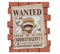 Plastoy Tirelire One Piece Monkey D. Luffy (Affiche Wanted) – PVC – 16 cm