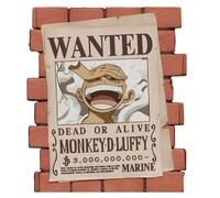 Plastoy Tirelire One Piece Monkey D. Luffy (Affiche Wanted) – PVC – 16 cm