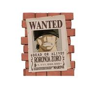 Plastoy - Tirelire One Piece : Affiche Wanted Zoro, 13 x 5 x 16 cm