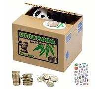 Tirelire Panda électronique pour Enfants et Adultes - avec Patte de Pandas pour Pièces - Tirelire Drôle pour Petite Monnaie - Petite Caisse D'épargne électrique -