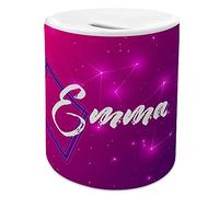 Tirelire personnalisée avec nom. Cadeaux personnalisés. Cadeaux pour Les Fans. Céramique de Haute qualité. Couvercle inférieur. Licorne