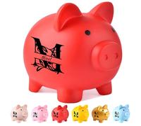 Tirelire personnalisée pour enfants, première tirelire pour enfants, cadeau d'enseignement, cadeau d'anniversaire personnalisé, design mignon en forme de cochon