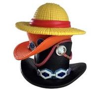 Plastoy Tirelire One Piece – Pile de chapeaux Luffy, Ace et Sabo – Plastique 15 cm