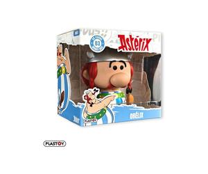 Tirelire Plastoy Astérix Chibi Obélix en plastique 14 cm avec boîte