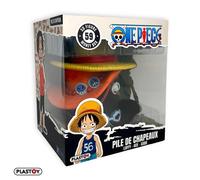 Plastoy Tirelire One Piece – Pile de chapeaux Luffy, Ace et Sabo – Plastique 15 cm