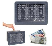 Tirelire pour argent liquide | Conteneur vintage réutilisable en bois | Tirelire portable | pour bibliothèque, table de chevet, table de chevet, table de chevet pour adultes, hommes, garçons, femmes