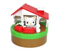 Tirelire pour enfant - Avec compartiment à monnaie - Effet sonore de chat - Pour l'éducation des filles - Convient pour bibliothèque, table de chevet, bureau et côté du lit
