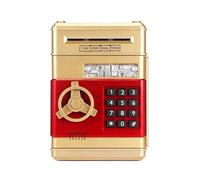Tirelire pour Enfants Electronic Piggy Bank Safe Box Money Boxes for Digital Coins Cash Saving Deposit Mini ATM Machine(Gold)