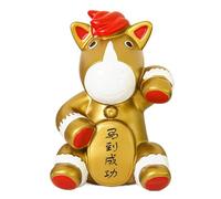 Tirelire pour enfants - Statue de cheval sur le thème du Nouvel An, tirelire porte-bonheur - pour décoration d'intérieur, bibliothèque, table de chevet, dortoir, chambre d'enfant