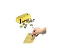 Tirelire pour enfants, tirelire en fausse brique d'or, tirelire en lingot d'or, tirelire en or pour