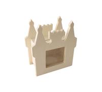Tirelire - PW International - Château - Bois brut - 9.5x10.5x5 cm - Personnalisable