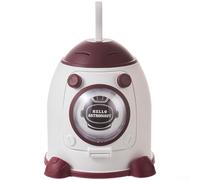 Tirelire Rocket de grande capacité pour filles, motif astronaute, avec deux emplacements pour pièces de monnaie et billets, jolie tirelire d'économie d'espace, pour étudiants, blanc/rouge (blanc)