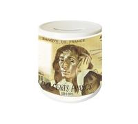 CBKREATION Tirelire ronde 500 Francs par Cbkreation Dim : H.9 cm x Diam 7.5 cm