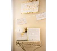 Santex Tirelire anniversaire blanche et or REF 5671 (x1)