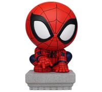 Tirelire Spider-Man accroupi avec figurine Marvel