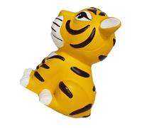 Tirelire Tigre Créative en Résine Jaune, Grand Modèle de Rangement