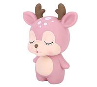 Tirelire, Tirelire de Dessin animé Mignon innovant de Grande capacité en Forme de cerf Rose Banque d'enfants Style Adorable pour d'anniversaire pour Ornement à la Maison