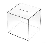 Tirelire transparente élégante pour enseigner les habitudes d'économie - Excellent ajout de décoration d'intérieur (18 cm)