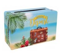 Tirelire urne valise vive la retraite multicolore (x1) REF/7672