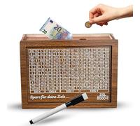 Tirelire XXL avec objectif (5 tailles), avec film de 500 € et deuxième tirelire, montée, avec stylo, tirelire réutilisable avec objectif