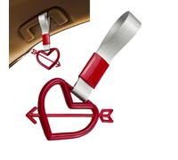 Tirer la voiture de l'anneau, l'anneau de poignée en forme de cœur | Pendentif d'avertissement créatif de traction créative en forme de cœur | ACCESSOIRE INTÉRIEUR DE CAR DÉCORATION EXTÉRIEURE