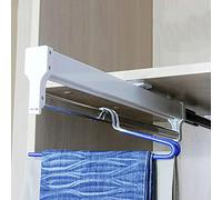 Tirer Le Collier., Tringle à vêtements Extensible, Tringle de Placard coulissante, Tringle de Garde-Robe Extensible en Acier(800mm/31.4inch)