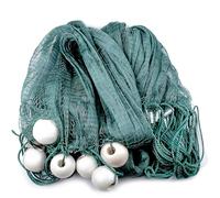 Tirer Le réseau Filet à Tirer chalut Nylon Piège à Poisson Portable Plié Filet de Pêche 5m/10m/15m/20m/30m/40m/50m de Long Clair étang pêche Filet de pêche (5m de Long)