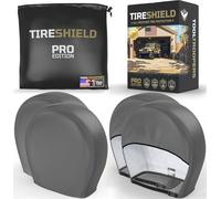 TIRESHIELD PRO Lot de 4 housses de pneu - Housses de roue très résistantes aux UV avec système StormLock - Protection toute l'année pour vos pneus de camping-car, camion, voiture et remorque avec 66 à