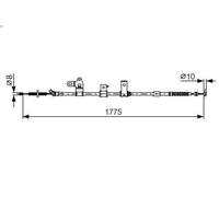 Tirette à câble, frein de stationneme pour BOSCH pour PRIUS Liftback 1.5 2003-