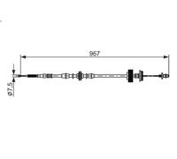 Tirette à câble, frein de stationnement pour BOSCH pour X5 (E70) 3 2006-2008