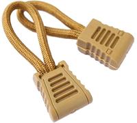Tirette de fermeture éclair, 10 pièces Clip de remplacement tête de fermeture à glissière extracteur fin ajustement corde fixateur cordon de fermeture éclair onglet boucle sac(Khaki)