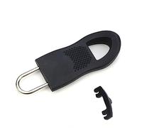 Tirettes de rechange pour fermeture éclair de bagages - Extension de fermeture éclair pour sac à dos - Étiquettes - Poignée de réparation pour valise, Noir