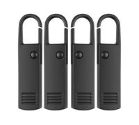 Tirettes de Réparation Fermeture Eclair, Lot de 4 Onglets Zip de Rechange Noirs, Attache Fermeture Eclair Universelle Ouverture Ø 1 mm Manteau, Valise, Sac A Dos, Languette De Réparation Pour Zipper