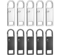 Tirettes de Réparation Fermeture Eclair,Métal Zipper Pull, Métal Zipper Pull amovible, Tirette Fermeture Eclair Remplacement, Pour Porte Monnaie, Vêtements, Jeans, Valises