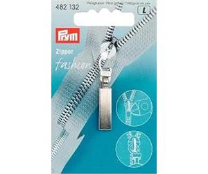 Tirettes Fashion-Zipper Classic - Tirette argent mat