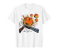 Tireur De Sporting Amoureux des Chiens Ball Trap avec Chien T-Shirt