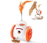 TirEurt Jouet interactif pour chien - Robot distributeur de nourriture pour chiens de petite et moyenne taille - Jouet puzzle avec distributeur de friandises pour soulager l'ennui - Entraînement du QI