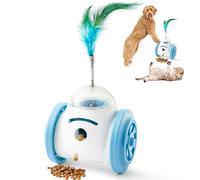 TirEurt Jouet interactif pour chien - Robot distributeur de nourriture pour chiens de petite et moyenne taille - Jouet puzzle avec distributeur de friandises pour soulager l'ennui, entraînement du QI