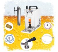 Tireuse à bière avec pompe à membrane - ICH-ZAPFE.DE - PYGMY 25-K - 35 l/h - acier inoxydable