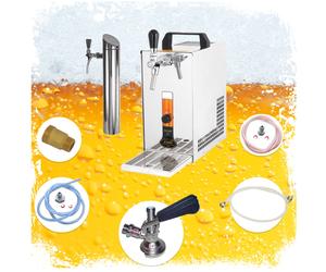 Tireuse a biere - Kit complet PYGMY 20/K avec pompe à membrane, aéroréfrigérant 1 ligne en acier inoxydable, 25 litres/h, avec colonne de dosage, Green Line sans