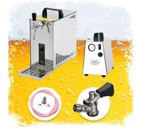 Ensemble complet - Tireuse a biere - PYGMY 25 machine a biere, pompe a biere 1 ligne, 35 litres/h, Green Line Adaptateur 5 litres