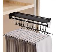 Tirez des vêtements de vide de vêtements - Rack de vêtements de garde-robe réglable 30 à 60 cm, rail de vêtements de garde-robe réglable, rail de vêtements extensible avec 2 piste coulissante, tire