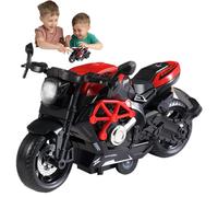 Tirez la moto en arrière, jouet moto tirer l'arrière,Jouet modèle de moto inertielle réaliste | Lumières clignotantes colorées, son moteur fantastique, décorations de