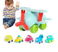 Tirez la voiture en arrière, appuyez et allez jouets de voiture,Jouets de camion de construction frictionnés Jouets de voiture pour enfants | Camions de construction mignons, véhicules de costru