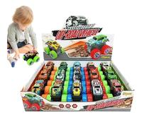 Tirez la Voiture, Tirez la Voiture l'arrière - 15 x Jouets de Jeu de véhicules avec Friction, recul, pour de Plus de 3 Ans